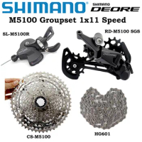 SHIMANO DEORE M5100 11 Speed Groupset MTB Mountain Bike Dearilleurs Contains Shift Lever Rear Dearilleur Cassette Chain