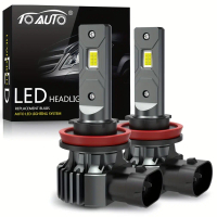TOAUTO 2pcs H8 H11 LED Bulbs 9005 Hb3 9006 Hb4 Headlight H27 880 881 Fog Lights Canbus Mini 60W CSP