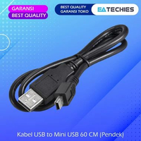Kabel USB to MINI USB 80CM Tebal untuk Kamera / Harddisk / HDD Lama / HP Jadul