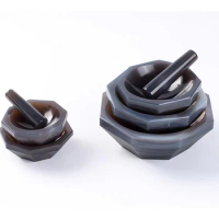 30mm 50mm 70mm 100mm all sizes High Quality Natural Agate Mortar and Pestle for Lab Grinding 110mm 120mm 150mm 160mm 200mm