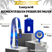 READY! TALI ID CARD KEMENTERIAN PERHUBUNGAN RI / LANYARD KEMENTERIAN PERHUBUNGAN TERMURAH!!!