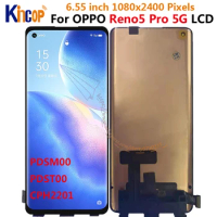 AMOLED For Oppo Reno5 Pro LCD Display Screen+Touch Panel Digitizer For Reno 5 Pro 5G PDSM00 PDST00 CPH2201 Display