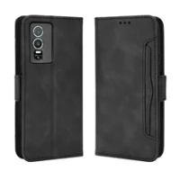 For Vivo Y76 5G Case Premium Leather Wallet Leather Flip Multi-card slot Cover For VIVO Y76 5G Phone Case 6.58"