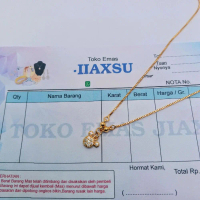 kalung anak bandul karakter lapis emas muda