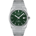 天梭 T1374071109100 PRX POWERMATIC 80 經典旗艦機械男錶 - 40mm 綠色面盤 不鏽鋼表帶
