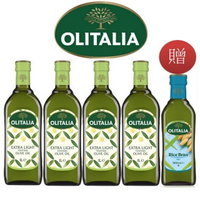 【Olitalia 奧利塔】精緻橄欖油1000mlx4-禮盒組(贈玄米油500mlx1瓶)