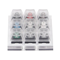 9-axis Switch Tester For Cherry MX Switch Mechanical Keyboard Black Red Blue 9 Key Translucent Keycap Mechanical Keyboard Tester