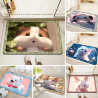 KESET LANTAI KARAKTER HEWAN KESET SERAP AIR ANTI SLIP KESET KAMAR MANDI LUCU