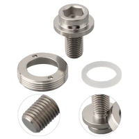 Durable High Quality Bottom Bracket Screw Bolt M8*15 No Rust Practical Replacement Titanium Alloy With Dust Cover