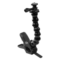 Jaws Flex Clamp Mount with Adjustable Gooseneck Compatible with Gopro Hero (2018), Fusion, Hero 7, 6, 5, 4, Session, 3+, 3, 2, 1