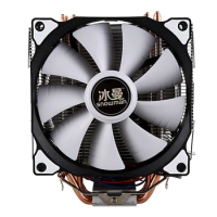New SNOWMAN CPU Cooler Master 5 Direct Contact Heatpipes freeze Tower Cooling System CPU Cooling Double Fan with PWM 2 Fans