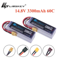 4S 14.8V 3300mAh 60C Lipo Battery with XT30 XT60 T Connector Softcase Lipo Battery for RC Car Truck 