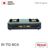 Rinnai Kompor Gas 2 Tungku 712 BGX - Api Tornado , Api Lilin