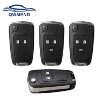 QWMEND Remote Key Shell Case Cover For OPEL VAUXHALL Insignia Astra Zafira For Chevrolet Cruze For Buick Car key shell