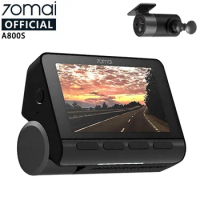 Wholesale 70 mai Dual Sight GPS ADAS Front and Rear Car Dashcam DVR 2160P 24H Parking 140FOV 4K Dash Cam 70mai a800s-1