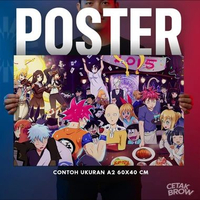 Poster Nagisa Shiota & Karma Akabane Hiasan Dinding Kamar Cowok Dekorasi Modern Mewah Art Gambar No.