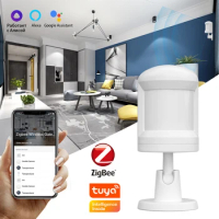 ZigBee Tuya Smart PIR Motion Sensor Movement Detector Alarm Human Body Infrared Work with Alexa Google Home Required Gateway Hub