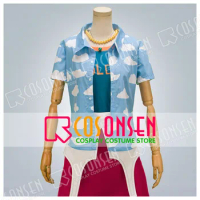 COSPLAYONSEN Anime One Piece Miss.Golden week Cosplay Costume Any Size Full Set Custom Made+ Hat+Stocking