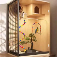 Parrots Outdoor Bird Cage Hamster Parrot Transport Breeding Lovebird Parakeet Bird Cage Carrying Decorative Home