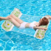 COD 🌊 Portable Inflatable Pool Float Water Hammock Lounger Chair For Swimming Pool & Beach L4I0