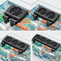 Aquarium Cooling Fan Aquarium Chiller With Aluminum Alloy Bracket 9 Adjustable Wind Speeds Wall Mounting Fish Tank Fan