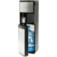 Igloo IWCBL353CRHBKS Stainless Steel Hot, Cold &amp; Room Water Cooler Dispenser, Holds 3 &amp; 5 Gallon Bottles, 3 Temperature