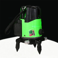 High Precision Laser Level Tools 2/3/5 Lines Green Beam Vertical Horizontal Self-eveling 360 Rotatable Indoor/Outdoor Receiver