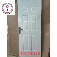 Pintu Kamar Tidur Utama Baja Alessa Type 01 Minimalis Motif Kotak Persegi Panjang Warna Putih Modern