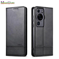 Magnetic Flip Case for Huawei P60 Pro Case Leather Shockproof Wallet Case for Huawei P60Pro P60 P50 P40 Pro Cover