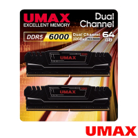 UMAX DDR5 6000 64GB CL30 超頻桌上型記憶體(XMP.EXPO雙參數)(32Gx2)
