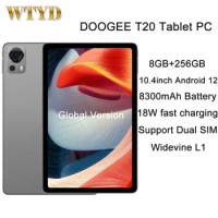 DOOGEE T20 Tablet PC 10.4 inch 8GB+256GB Android12 preadtrum T616 Octa Core 8300mAh 4G Global Version with Google Play Tablet PC
