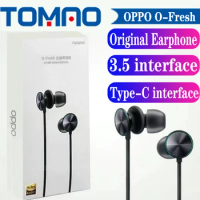 Original Official New OPPO O Fresh MH151/153 Stereo Earphones 3.5mm Type C Sports Headphones For R15 Reno ACE Reno 3 Pro Find X2