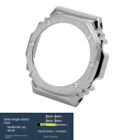GA2100 GA2110 Metal strap+case For CasiOak GA-2100 GA-2110 Mod kit stainless steel Watchband Bezel G