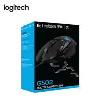 Logitech G502 Wired Mouse Proteus Spectrum Gaming Mouse with 12K DPI RGB Tunable Gaming Mouse for PUBG LOL Overwatch