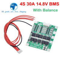 TZT New Arrival 4S 30A 14.8V Li-ion Lithium 18650 Battery BMS Packs PCB Protection Board Balance Integrated Circuits