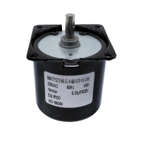 60KTYZ 14W AC 220V 110V Synchronous Motor Permanent Magnet Torque 60KG Reducer Speed 2.5rpm-110rpm Geared Motor Electric Engine