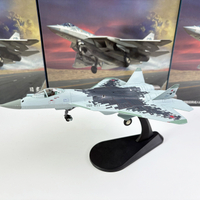 1/100  Russia SU57 Air Force Su 57 Stealth Fighter Alloy Aircraft Static Model Ornament