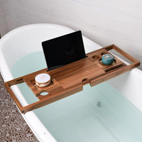 浴缸架 浴缸架 輕奢多功能防滑浴缸置物架 伸縮衛生間浴室木桶泡澡置物板