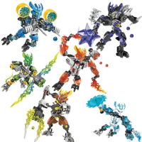 2023 Bionicle Protector Building Blocks Anime Action Figures Soldier Robot Bricks Toys For Boys Kids Birthday Christmas Gifts