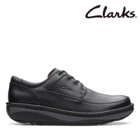 Clarks 男款Un Soul Lace 厚底全真皮縫線設計休閒鞋(CLM49671C)