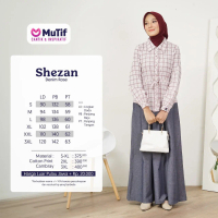 Gamis Mutif Shezan - Denim Rose Katun
