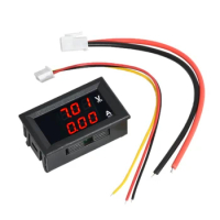 ABILKEEN DC0-100V 10A LED Digital Voltmeter Ammeter Car Motocycle Voltage Current Meter Volt Detector Tester Monitor Panel