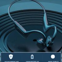 VG02 Bone Conduction Earphones Bluetooth Wireless Waterproof MP3 Player Hifi Ear-hook Headphone With Mic Headset For Sports