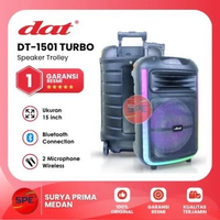 SPEAKER TROLLEY DAT BLUETOOTH UKURAN 15 INCH DT-1501 TURBO ( GARANSI RESMI MEDAN)