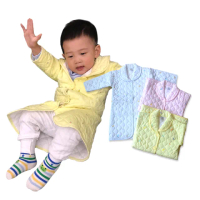 【歐露娜】雙園小童暖長袖睡袍 22號(寶寶睡袍 寶寶和服 寶寶防踢被 幼童睡袍 兒童睡袍)