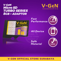 Micro SD V-GEN 8GB 16GB 32GB 64GB 128GB 256GB Turbo Adaptor Kelas 10 Device Storage