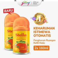 Stella Matic Refill Pewangi Ruangan Otomatis Jeju Orange - 160ml Isi 2