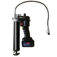 8000psi Portable Electric Grease Gun Oil-Filling Tool with Digital Lock Button Fully Automatic Syringe Oil Grease gun
