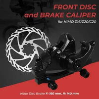HIMO Front Disc Brake Caliper - Solusi Pengereman Optimal, Desain Khusus HIMO Z16/Z20/C20 IH Hitam