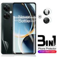 3In1 Front Back Soft Hydrogel Film For OnePlus Nord CE 3 Lite N30 5G Camera Glass Screen Protector Film OneMore Nord CE3 Lite 5G